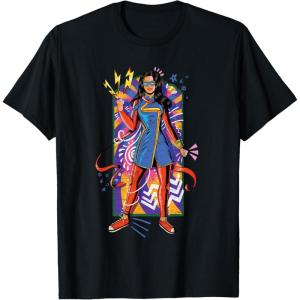 imageMarvel Ms Marvel Kamala Khan Mural Art TShirtBlack