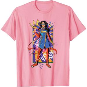 imageMarvel Ms Marvel Kamala Khan Mural Art TShirtPink