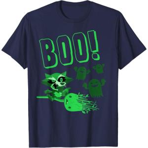 imageMarvel Rocket And Groot Ghosts Boo Halloween TShirtNavy Blue