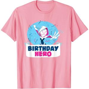 imageMarvel SpiderGwen Ghost Spider Toon Confetti Birthday Hero TShirtPink