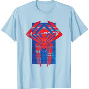 imageMarvel SpiderMan Across the SpiderVerse 2099 Symbol Icon TShirtBaby Blue