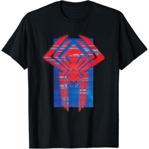 imageMarvel SpiderMan Across the SpiderVerse 2099 Symbol Icon TShirtBlack