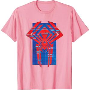 imageMarvel SpiderMan Across the SpiderVerse 2099 Symbol Icon TShirtPink