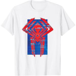 imageMarvel SpiderMan Across the SpiderVerse 2099 Symbol Icon TShirtWhite
