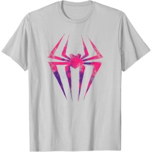 imageMarvel SpiderMan Across the SpiderVerse SpiderGwen Icon TShirtSilver Grey