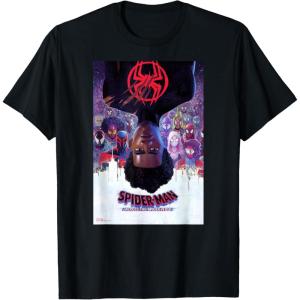 imageMarvel SpiderMan Across the SpiderVerse Theatrical Poster TShirtBlack