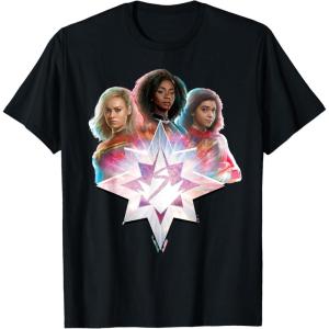 imageMarvel Studios The Marvels Carol Monica Kamala Power Icon TShirtBlack