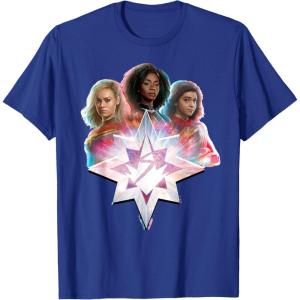 imageMarvel Studios The Marvels Carol Monica Kamala Power Icon TShirtRoyal Blue