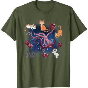 imageMarvel Studios The Marvels Goose ampamp Flerkittens in Space Cute TShirtOlive Green