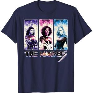 imageMarvel Studios The Marvels Ms Marvel Photon Captain Marvel TShirtNavy Blue