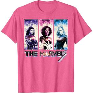 imageMarvel Studios The Marvels Ms Marvel Photon Captain Marvel TShirtPink Heather