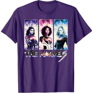 imageMarvel Studios The Marvels Ms Marvel Photon Captain Marvel TShirtPurple