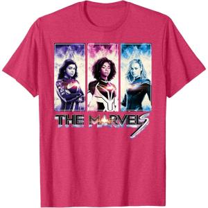 imageMarvel Studios The Marvels Ms Marvel Photon Captain Marvel TShirtRed Heather