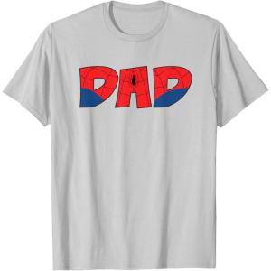 imageMarvel Super Heroes SpiderMan Costume Fathers Day Gift Dad TShirtSilver Grey