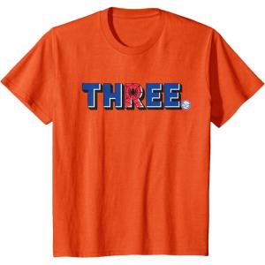 imageMarvel Super Heroes SpiderMan Numbers 3 Three 3rd Birthday TShirtOrange
