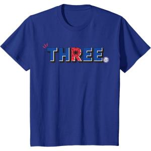 imageMarvel Super Heroes SpiderMan Numbers 3 Three 3rd Birthday TShirtRoyal Blue