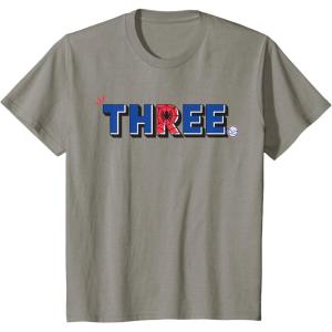 imageMarvel Super Heroes SpiderMan Numbers 3 Three 3rd Birthday TShirtSlate Grey