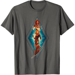 imageMarvel The Marvels Photon Captain Marvel Ms Marvel Diamond TShirtAsphalt Grey