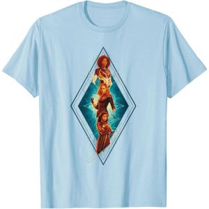 imageMarvel The Marvels Photon Captain Marvel Ms Marvel Diamond TShirtBaby Blue