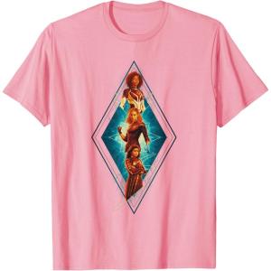 imageMarvel The Marvels Photon Captain Marvel Ms Marvel Diamond TShirtPink