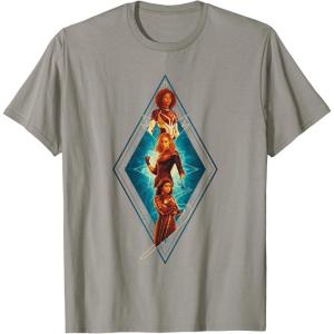 imageMarvel The Marvels Photon Captain Marvel Ms Marvel Diamond TShirtSlate Grey