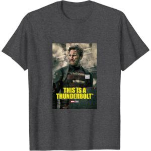 imageMarvel Thunderbolts This Is A Thunderbolt John Walker TShirtDark Heather Grey