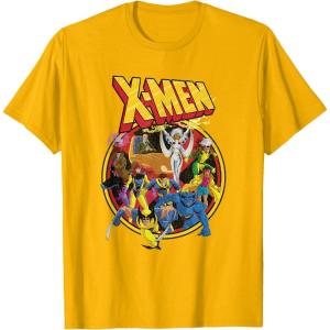 imageMarvel XMen Animated Series Retro 90s TShirtGolden Yellow