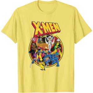 imageMarvel XMen Animated Series Retro 90s TShirtLemon Yellow