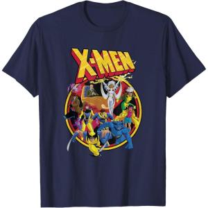 imageMarvel XMen Animated Series Retro 90s TShirtNavy Blue