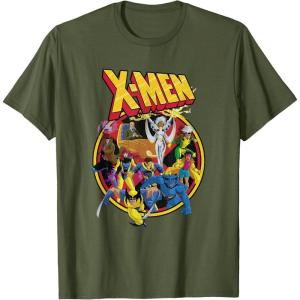 imageMarvel XMen Animated Series Retro 90s TShirtOlive Green