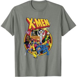 imageMarvel XMen Animated Series Retro 90s TShirtOlive Heather