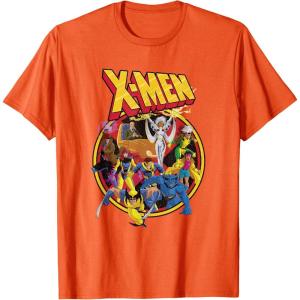 imageMarvel XMen Animated Series Retro 90s TShirtOrange