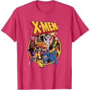 imageMarvel XMen Animated Series Retro 90s TShirtRed Heather