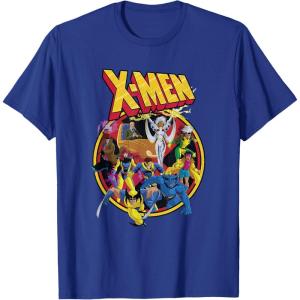 imageMarvel XMen Animated Series Retro 90s TShirtRoyal Blue
