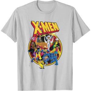 imageMarvel XMen Animated Series Retro 90s TShirtSilver Grey
