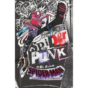 imageTrends International Marvel SpiderMan Across The SpiderVerse  SpiderPunk One Sheet Wall Poster 34L x 224W Premium Unframed VersionPremium Unframed Version