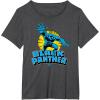 imageMarvel  Black Panther Character Logo TShirtDark Heather Grey