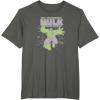 imageMarvel  HULK Retro Faded Style TShirtAsphalt Grey