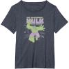 imageMarvel  HULK Retro Faded Style TShirtHeather Blue
