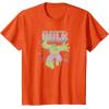 imageMarvel  HULK Retro Faded Style TShirtOrange