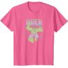 imageMarvel  HULK Retro Faded Style TShirtPink Heather