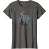 imageMarvel  The Mighty THOR Classic Rock Vibe TShirtAsphalt Grey