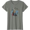 imageMarvel  The Mighty THOR Classic Rock Vibe TShirtOlive Heather