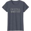 imageMarvel Avengers Endgame Thor Im Still Worthy TShirtHeather Blue