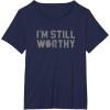 imageMarvel Avengers Endgame Thor Im Still Worthy TShirtNavy Blue