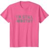 imageMarvel Avengers Endgame Thor Im Still Worthy TShirtPink Heather