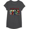 imageMarvel Avengers and SpiderMan Super Hero Real Names Retro TShirtDark Heather Grey