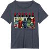imageMarvel Avengers and SpiderMan Super Hero Real Names Retro TShirtHeather Blue