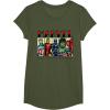 imageMarvel Avengers and SpiderMan Super Hero Real Names Retro TShirtOlive Green