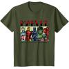 imageMarvel Avengers and SpiderMan Super Hero Real Names Retro TShirtOlive Green